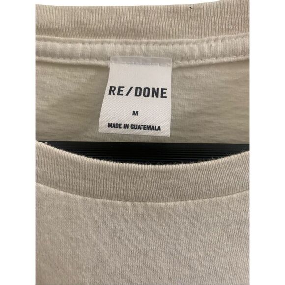 Re/Done You’re Cute Retro Graphic Tee White Short Sleeve Size Medium - Picture 3 of 4